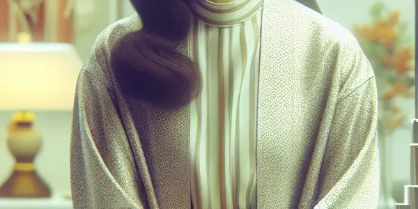 A confident female doctor engages with a curious male patient in a stylish, inviting urology clinic.